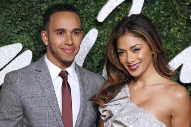 Samantha Lockhart's half-brother, Lewis Hamilton, with his ex-girlfriend, Nichole Scherzinger.